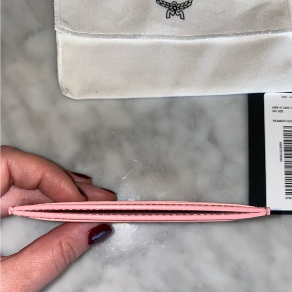 ✨SOLD✨ New Authentic MCM Visetos Original Card Holder in Pink Blossom - Picture 9 of 9